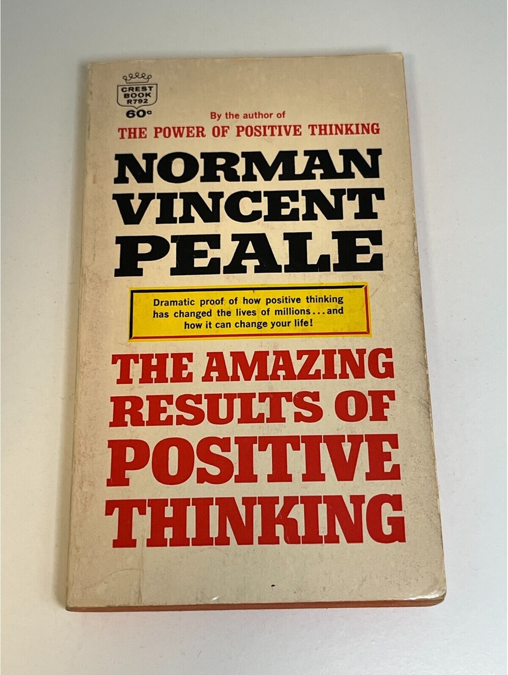 The Amazing Results of Positive Thinking Norman Vincent Peale Crest R792 Vintage